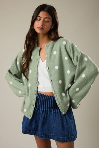 Sage with Envy Cardigan