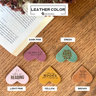 I like big books and I cannot lie Leather Heart Bookmark Ear