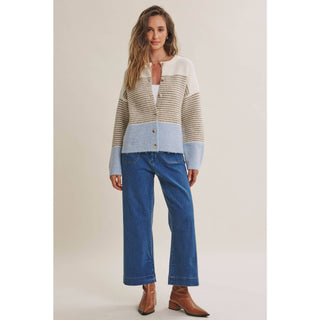 MORNING CHAI COLORBLOCK CARDIGAN
