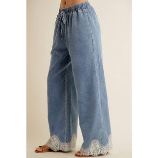 Lacey Thoughts Wide Denim Pant