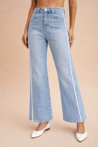 Side Piping Denim Pants