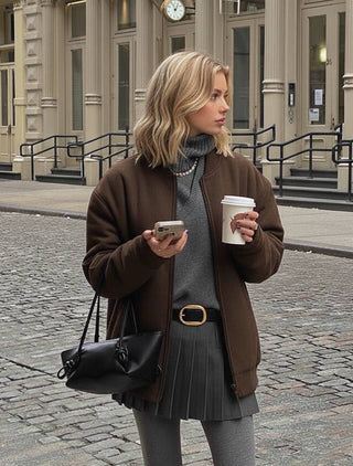 Suede Belt with Organic Shape Buckle | Everyday accessory