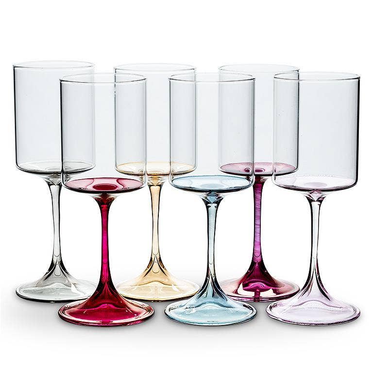 Slender Wine Glass - 6Asst - 9.5"H (12oz)