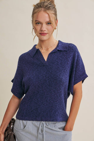 SLUB RIB DOLMAN SWEATER
