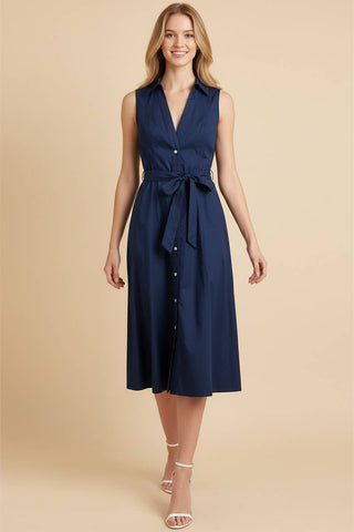 Mocha Latte Belted Dress