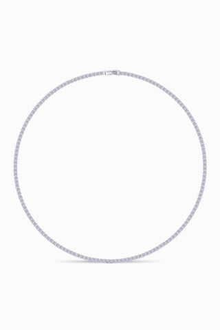 Tennis Necklace. Premium PV plated stainless CZ. 