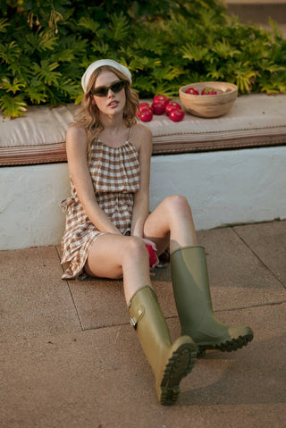 Brown Sugar Gingham Set