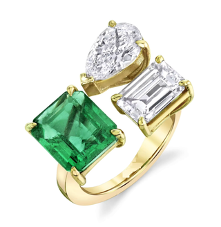 Moi et Toi Ring - May Beyond Emerald- Open band