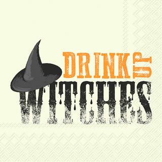 Paper Cocktail Napkins Pack of 20 Napkins Drink Up Witches