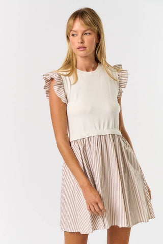 Macie Mixed Media Dress