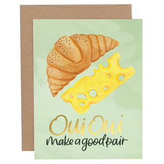 Oui Make A Good Pair Freindship Greeting Card