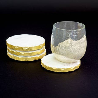 White Marble Coaster Set Of 4