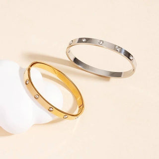 Gold Crystal Bangle