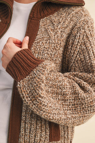 The Aspen Zip-Up Sweater Jacket