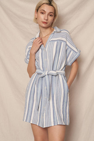 Hampton Stripe Button Down Dress