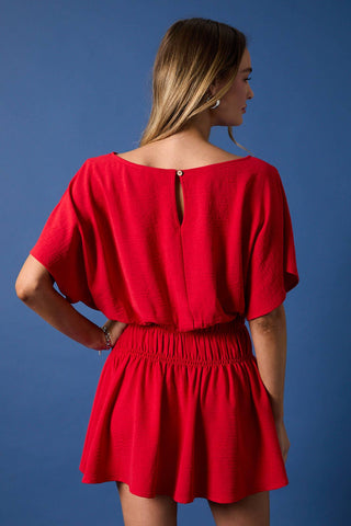 Layla Cinched Waist Mini Dress