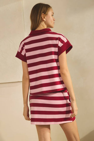 Soho Stripe Skirt Set