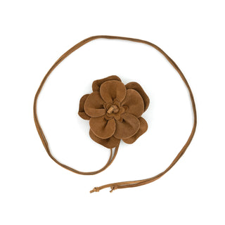 Suede Flower Belt