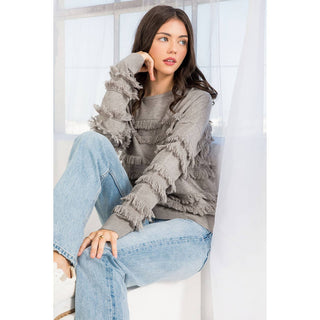 Faye Fringed Sweater