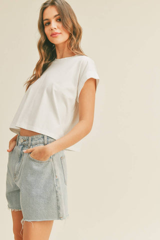 Blackout Crop Tee