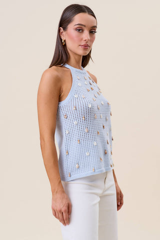 We Shell Halter Top