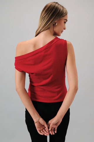 Clover Pleated Knit Top