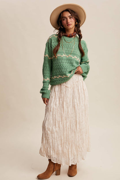 Rosalind Pointelle Sweater