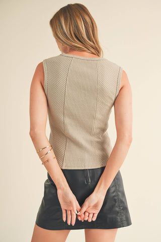 Adelle Sweetheart Neck Tank