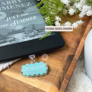 I read a lot Kindle Charm, TS, kindle accessories, bookish