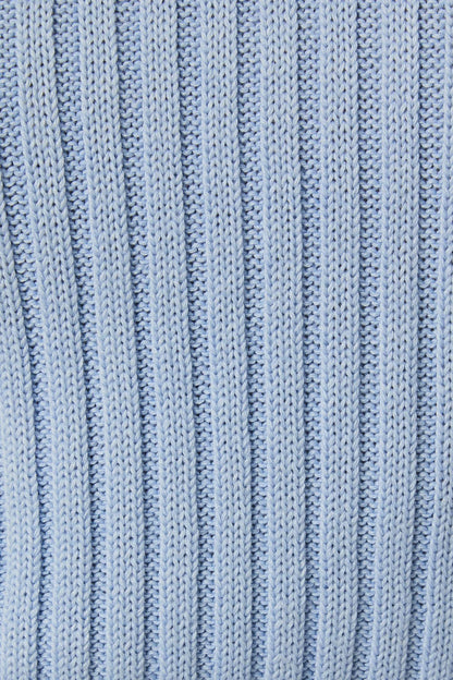 ROUND NECK PUFF SHORT SLEEVE CABLE SWEATER