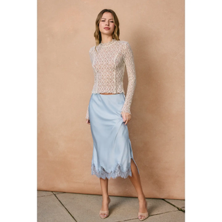 The Simone Lace Slip Skirt