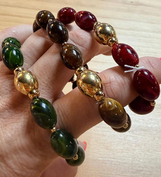 Resin  Stretch Chunky Bracelet