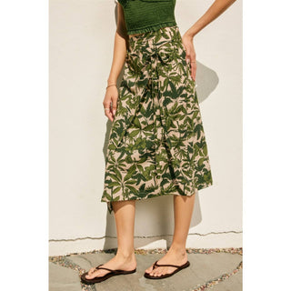 Paradise Grove Midi Wrap Skirt