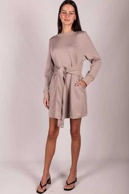Creme Lounge McKinley Belted Dress
