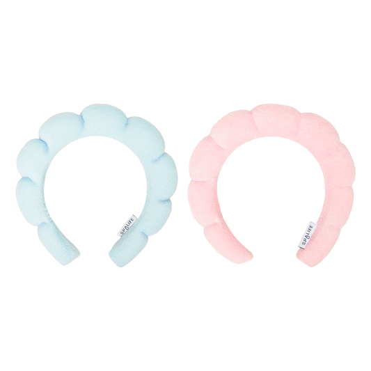 Cloud Skincare Headband, For all Hair types - (Pink or Blue)