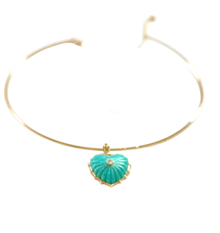 Let Your Heart Lead- Gemstone Pendant Necklace- Heart Center