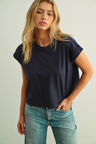Blackout Crop Tee