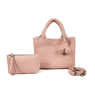 Daya Mini Woven Tote Bag w/ Bag Charm