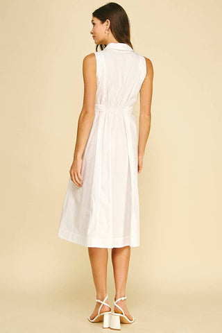 Mocha Latte Belted Dress