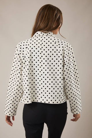 Polka Dot Boxy Jacket