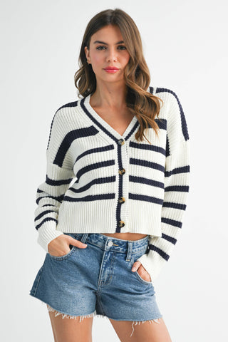 Bona Striped Cardigan