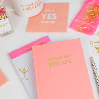 Wildly Overcommitted - Lined Notepad - Perforated Sheets - Bright Pink