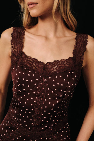 Ashlyn Polka Dot Maxi Dress