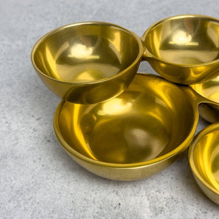 Gold  5-Cluster Bowl