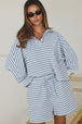 Dusty Blue Stripe
