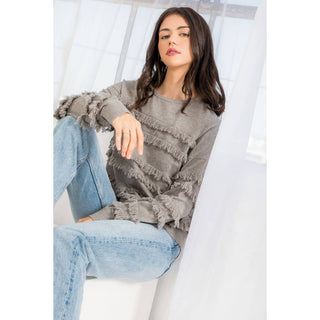 Faye Fringed Sweater