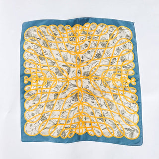 Doris Geometric Floral Square Scarf