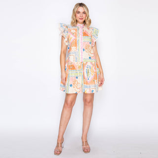 Pastel Voyage Mini Dress