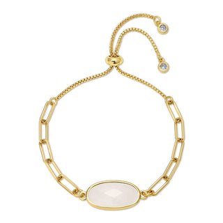 Oval Stone Pulley Bracelet