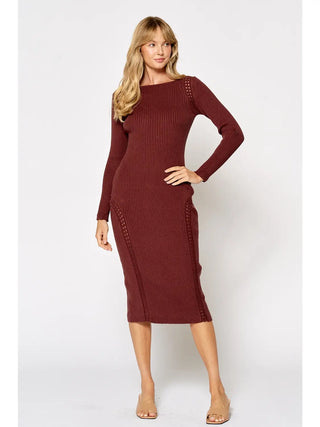 Cinnamon Bodycon Knit Dress – Phoebe's